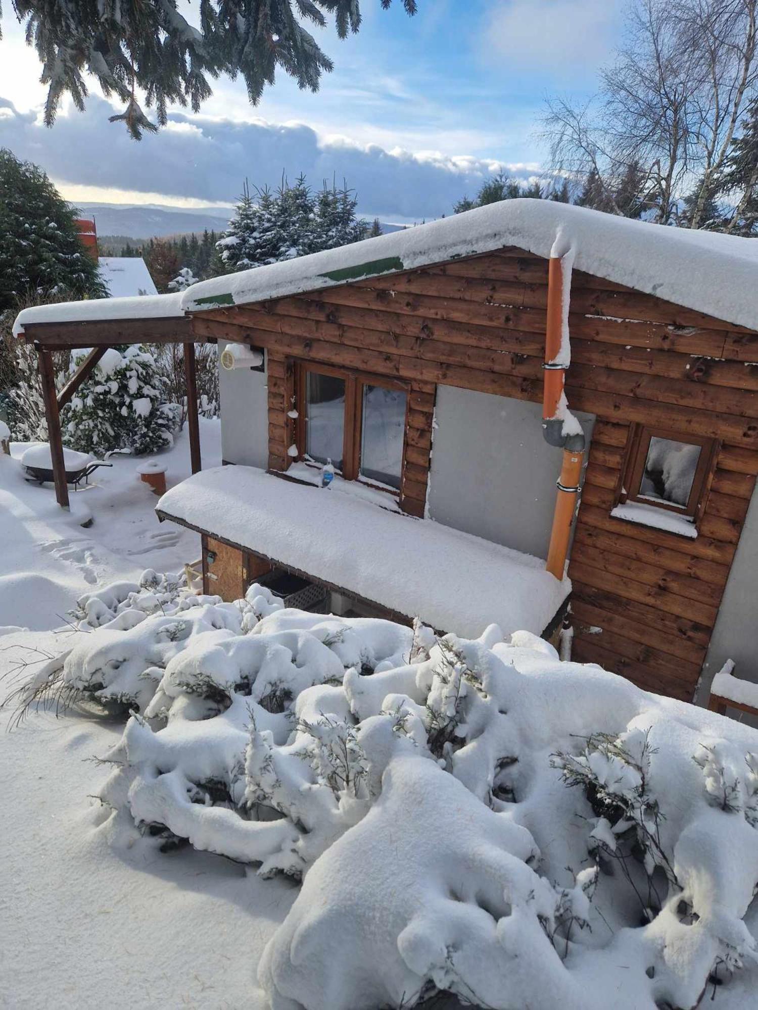 Chata Jeleni Drevenice S Vlastni Virivkou Horni Halze Dış mekan fotoğraf
